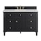 James Martin Vanities 48'' Single Vanity, Black Onyx 424-V48-M-BKO - alternate 1